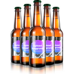 Indlæs billede til gallerivisning Billede af 5 flasker med Upload din egen baggrund