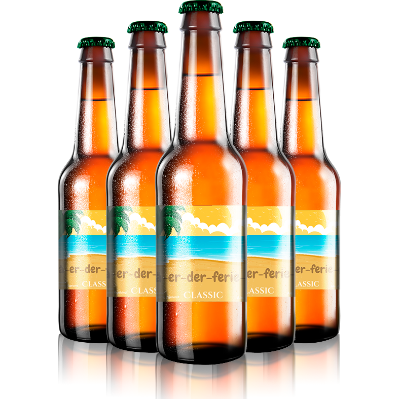 Sommer i Syden - design din egen øl etiket - The Beer Label 