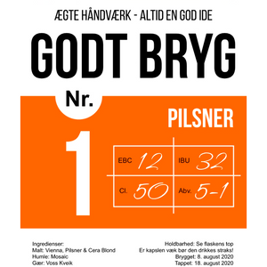 Seriebryg 01 - design din egen øl etiket - The Beer Label 